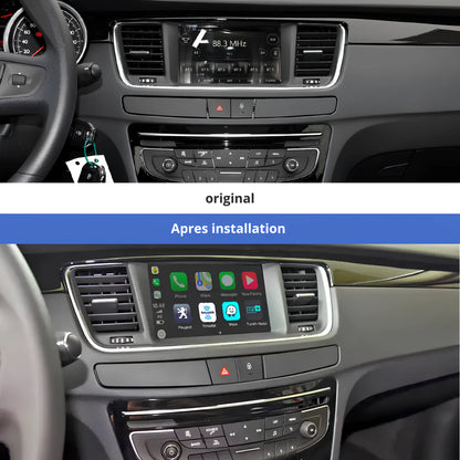 CarPlay intégré pour Peugeot 508 (2011–2018) – T5 / T6 / T9